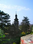 Uzhgorod. Nicholas Church from bastion of castle, Zakarpattia Region, Museums 