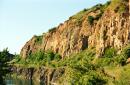 Uzhgorod. Ledge Radvanka flooded quarry, Zakarpattia Region, Geological sightseeing 