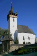 Hust. Southern facade of Lutheran church (after), Zakarpattia Region, Churches 