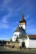 Hust. Eastern facade of church Saint Elizabeth, Zakarpattia Region, Churches 