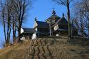 Yasinia. Ascension Church on hill, Zakarpattia Region, Churches 