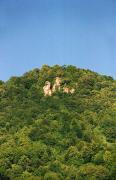 Lug. Rocks on hillside Pace (1090 m), Zakarpattia Region, Geological sightseeing 