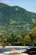 Lug. Picturesque bend of Tisa river, Zakarpattia Region, Rivers 