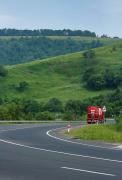 Road E50 in interval Svaliava  Veretsky pass, Zakarpattia Region, Roads 