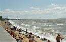 Berdiansk. Berdiansk spit in public beach, Zaporizhzhia Region, Cities 