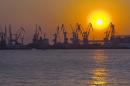 Berdiansk. Sunset port, Zaporizhzhia Region, Cities 