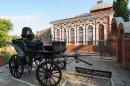 Guliaypole. Tachanka on yard museum, Zaporizhzhia Region, Monuments 