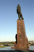 Zaporizhzhia. Monument to V. Lenin with quote, Zaporizhzhia Region, Lenin's Monuments 