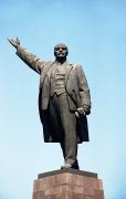 Zaporizhzhia. Majestic monument of V. Lenin, Zaporizhzhia Region, Lenin's Monuments 