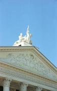 Zaporizhzhia. Pediment of Ukrainian Drama, Zaporizhzhia Region, Cities 