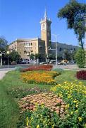 Zaporizhzhia. Flower garden on main avenue, Zaporizhzhia Region, Civic Architecture 