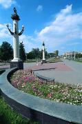 Zaporizhzhia. Entrance to park at prospect Lenin, Zaporizhzhia Region, Cities 