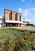 Zaporizhzhia. Panels entrance to Palace of Youth, Zaporizhzhia Region, Civic Architecture 