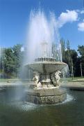 Zaporizhzhia. Fish of fountain in Oak park, Zaporizhzhia Region, Cities 