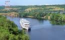 Zaporizhzhia. Cruise on path to gateway, Zaporizhzhia Region, Rivers 