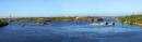 Запорожье. Панорама острова Хортица с плотины, Запорожская область, Панорамы 