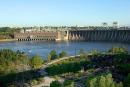 Zaporizhzhia. Engine hall 1 and Dniproges dam, Zaporizhzhia Region, Rivers 