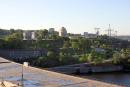 Zaporizhzhia. From roof of turbine hall 2 Dniproges, Zaporizhzhia Region, Cities 