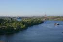 Zaporizhzhia. Sluice dam in tailrace of dam, Zaporizhzhia Region, Cities 