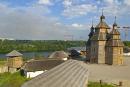 Zaporizhzhia. Central square with church camp, Zaporizhzhia Region, Museums 