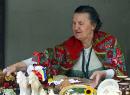 Zaporizhzhia. Mistress of counter with souvenirs, Zaporizhzhia Region, Peoples 