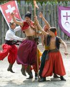 Zaporizhzhia. Horse theatre  in Cossack-game..., Zaporizhzhia Region, Cities 