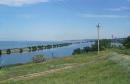 Kamianske. Dam at mouth of river Konka, Zaporizhzhia Region, Rivers 