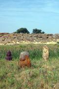 Terpinnia. Ancient statues and stone tomb, Zaporizhzhia Region, Museums 