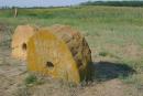 Terpinnia. Longtime sandstone millstone, Zaporizhzhia Region, Museums 