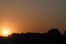 Terpinnia. Sunset silhouette of Stone Grave, Zaporizhzhia Region, Geological sightseeing 