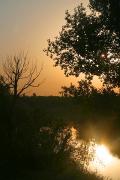 Terpinnia. Glimmer of dawn over river Molochna, Zaporizhzhia Region, Rivers 