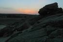 Terpinnia. Mysteriously sunset Stone Grave, Zaporizhzhia Region, Geological sightseeing 