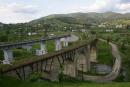 Vorokhta. Abandoned viaduct and its modern replica, Ivano-Frankivsk Region, Towns 