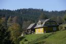 Vorokhta. Two-storey wooden Carpathian mansion, Ivano-Frankivsk Region, Towns 