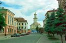 Ivano-Frankivsk. Galician street and former town hall, Ivano-Frankivsk Region, Rathauses 