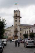 Kolomyia. City Hall at the beginning of the prospect of Grushevskogo, Ivano-Frankivsk Region, Rathauses 