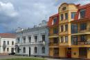 Kolomyia. Different age buildings Vechevy Square, Ivano-Frankivsk Region, Cities 