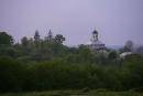 Krylos. Assumption Church in a rural landscape, Ivano-Frankivsk Region, Churches 