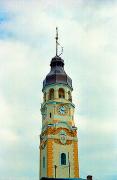 Sniatyn. Visible from a distance 50-meter tower of the town hall, Ivano-Frankivsk Region, Rathauses 