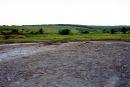 Starunia. Wide cone (3 m height) of a clay volcano, Ivano-Frankivsk Region, Geological sightseeing 