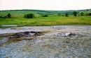 Starunia. Two craters of a clay volcano, Ivano-Frankivsk Region, Geological sightseeing 