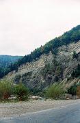 Tyudiv. Motorways to Bukovina-Pokut Carpathians, Ivano-Frankivsk Region, Geological sightseeing 