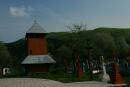 Sheshory. Bell tower and cemetery near the church of St. Paraskeva, Ivano-Frankivsk Region, Churches 