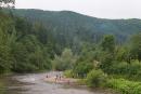 Sheshory. Wide valley of the foothill river Pistynka, Ivano-Frankivsk Region, Rivers 