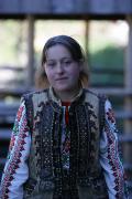 Yablunytskyi pass. Young Hutsulka, Ivano-Frankivsk Region, Peoples 