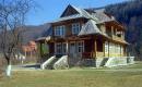 Yaremche. Wooden mansion on a stone basement, Ivano-Frankivsk Region, Civic Architecture 